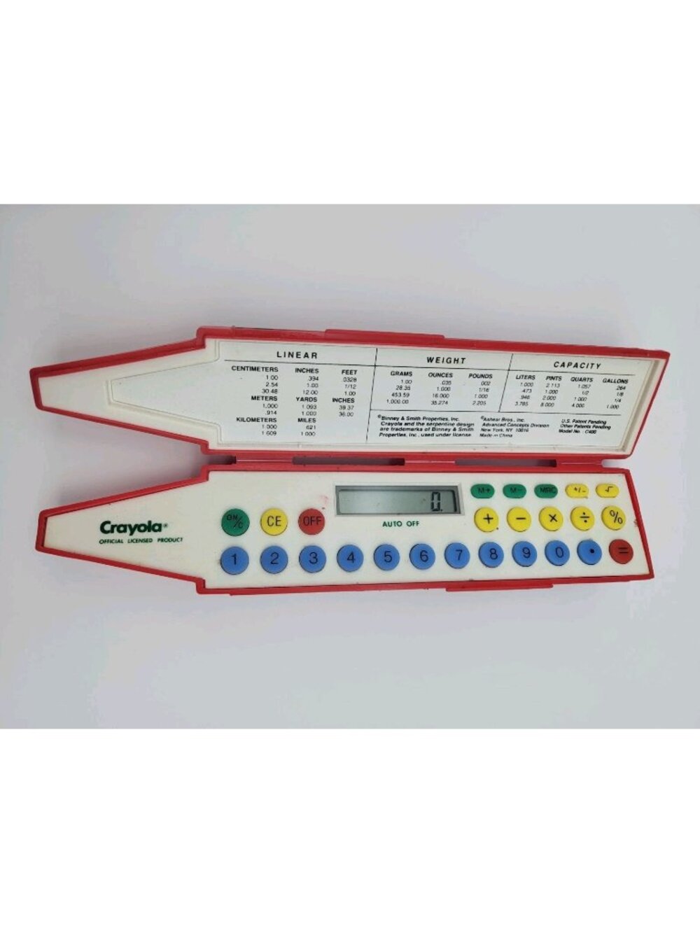 Vintage Crayola Crayon Calculator Retro Tested Working